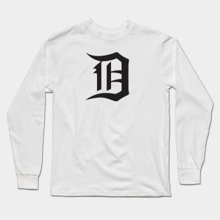 Detroit D Black Long Sleeve T-Shirt